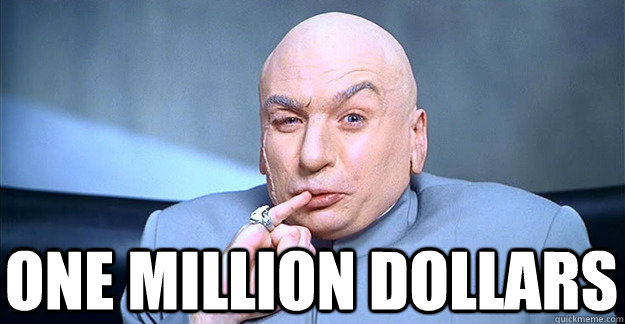 dr. evil one million dollars