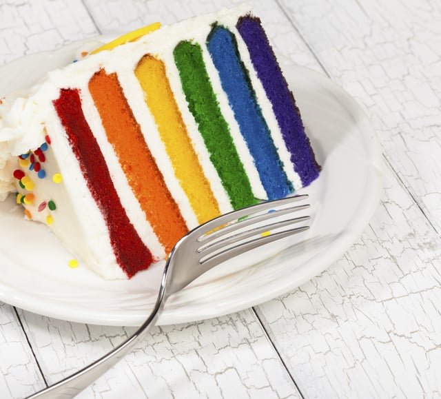 Rainbow Layer Cake 