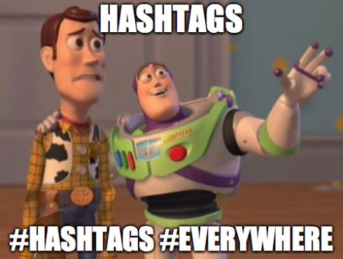 hashtags everywhere